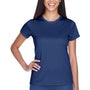 UltraClub Womens Cool & Dry Performance Moisture Wicking Short Sleeve Crewneck T-Shirt - Navy Blue