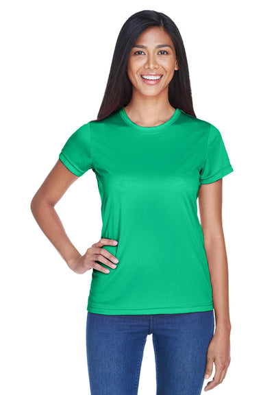 UltraClub 8420L Womens Cool & Dry Performance Moisture Wicking Short Sleeve Crewneck T-Shirt Kelly Green Front