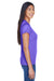 UltraClub 8420L Womens Cool & Dry Performance Moisture Wicking Short Sleeve Crewneck T-Shirt Purple Side
