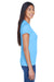 UltraClub 8420L Womens Cool & Dry Performance Moisture Wicking Short Sleeve Crewneck T-Shirt Columbia Blue Side