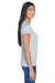 UltraClub 8420L Womens Cool & Dry Performance Moisture Wicking Short Sleeve Crewneck T-Shirt Grey Side