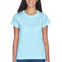 UltraClub Womens Cool & Dry Performance Moisture Wicking Short Sleeve Crewneck T-Shirt - Ice Blue