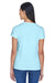 UltraClub 8420L Womens Cool & Dry Performance Moisture Wicking Short Sleeve Crewneck T-Shirt Ice Blue Back