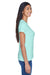 UltraClub 8420L Womens Cool & Dry Performance Moisture Wicking Short Sleeve Crewneck T-Shirt Sea Frost Green Side