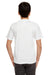 UltraClub 8420Y Youth Cool & Dry Performance Moisture Wicking Short Sleeve Crewneck T-Shirt White Back