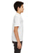 UltraClub 8420Y Youth Cool & Dry Performance Moisture Wicking Short Sleeve Crewneck T-Shirt White Side