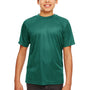 UltraClub Youth Cool & Dry Performance Moisture Wicking Short Sleeve Crewneck T-Shirt - Forest Green