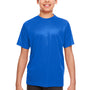 UltraClub Youth Cool & Dry Performance Moisture Wicking Short Sleeve Crewneck T-Shirt - Royal Blue