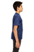 UltraClub 8420Y Youth Cool & Dry Performance Moisture Wicking Short Sleeve Crewneck T-Shirt Navy Blue Side