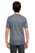 UltraClub 8420Y Youth Cool & Dry Performance Moisture Wicking Short Sleeve Crewneck T-Shirt Charcoal Grey Back