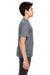 UltraClub 8420Y Youth Cool & Dry Performance Moisture Wicking Short Sleeve Crewneck T-Shirt Charcoal Grey Side
