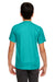 UltraClub 8420Y Youth Cool & Dry Performance Moisture Wicking Short Sleeve Crewneck T-Shirt Jade Green Back