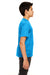 UltraClub 8420Y Youth Cool & Dry Performance Moisture Wicking Short Sleeve Crewneck T-Shirt Sapphire Blue Side