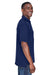 UltraClub 8425 Mens Cool & Dry Performance Moisture Wicking Short Sleeve Polo Shirt Navy Blue Side
