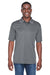 UltraClub 8425 Mens Cool & Dry Performance Moisture Wicking Short Sleeve Polo Shirt Charcoal Grey Front