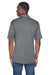 UltraClub 8425 Mens Cool & Dry Performance Moisture Wicking Short Sleeve Polo Shirt Charcoal Grey Back
