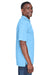 UltraClub 8425 Mens Cool & Dry Performance Moisture Wicking Short Sleeve Polo Shirt Columbia Blue Side