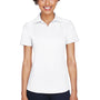 UltraClub Womens Cool & Dry Performance Moisture Wicking Short Sleeve Polo Shirt - White