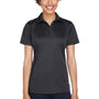 UltraClub Womens Cool & Dry Performance Moisture Wicking Short Sleeve Polo Shirt - Black