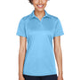 UltraClub Womens Cool & Dry Performance Moisture Wicking Short Sleeve Polo Shirt - Columbia Blue