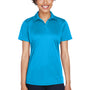 UltraClub Womens Cool & Dry Performance Moisture Wicking Short Sleeve Polo Shirt - Sapphire Blue