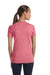 Bella + Canvas 8435 Womens Short Sleeve Deep V-Neck T-Shirt Red Back