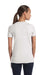 Bella + Canvas 8435 Womens Short Sleeve Deep V-Neck T-Shirt White Fleck Back