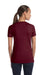 Bella + Canvas 8435 Womens Short Sleeve Deep V-Neck T-Shirt Maroon Back