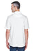 UltraClub 8445 Mens Cool & Dry Performance Moisture Wicking Short Sleeve Polo Shirt White Back