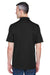 UltraClub 8445 Mens Cool & Dry Performance Moisture Wicking Short Sleeve Polo Shirt Black Back