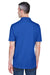 UltraClub 8445 Mens Cool & Dry Performance Moisture Wicking Short Sleeve Polo Shirt Cobalt Blue Back