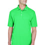 UltraClub Mens Cool & Dry Performance Moisture Wicking Short Sleeve Polo Shirt - Cool Green