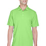 UltraClub Mens Cool & Dry Performance Moisture Wicking Short Sleeve Polo Shirt - Light Green