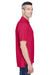 UltraClub 8445 Mens Cool & Dry Performance Moisture Wicking Short Sleeve Polo Shirt Cardinal Red Side