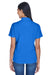 UltraClub 8445L Womens Cool & Dry Performance Moisture Wicking Short Sleeve Polo Shirt Royal Blue Back