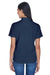 UltraClub 8445L Womens Cool & Dry Performance Moisture Wicking Short Sleeve Polo Shirt Navy Blue Back
