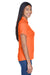 UltraClub 8445L Womens Cool & Dry Performance Moisture Wicking Short Sleeve Polo Shirt Orange Side