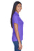 UltraClub 8445L Womens Cool & Dry Performance Moisture Wicking Short Sleeve Polo Shirt Purple Side