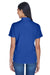 UltraClub 8445L Womens Cool & Dry Performance Moisture Wicking Short Sleeve Polo Shirt Cobalt Blue Back