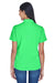 UltraClub 8445L Womens Cool & Dry Performance Moisture Wicking Short Sleeve Polo Shirt Cool Green Back