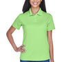 UltraClub Womens Cool & Dry Performance Moisture Wicking Short Sleeve Polo Shirt - Light Green