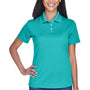 UltraClub Womens Cool & Dry Performance Moisture Wicking Short Sleeve Polo Shirt - Jade Green