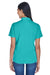 UltraClub 8445L Womens Cool & Dry Performance Moisture Wicking Short Sleeve Polo Shirt Jade Green Back