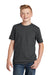 District DT6000Y Youth Very Important Short Sleeve Crewneck T-Shirt Charcoal Grey Front
