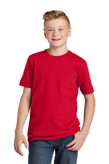 District DT6000Y Youth Very Important Short Sleeve Crewneck T-Shirt Classic Red Front