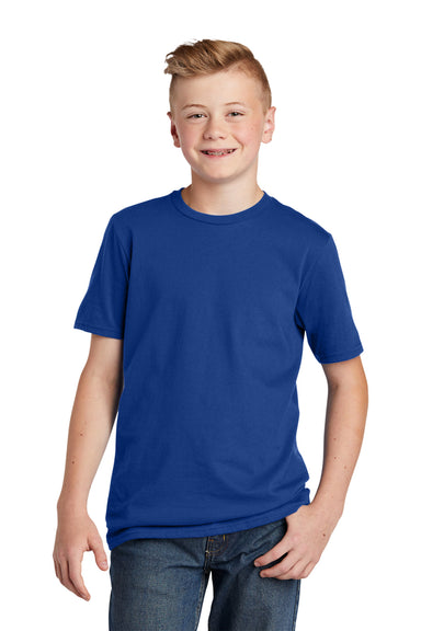 District DT6000Y Youth Very Important Short Sleeve Crewneck T-Shirt Deep Royal Blue Front