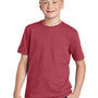 District Youth Very Important Short Sleeve Crewneck T-Shirt - Heather Cardinal Red
