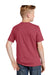District DT6000Y Youth Very Important Short Sleeve Crewneck T-Shirt Heather Cardinal Red Back