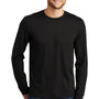 District Mens Perfect Tri Long Sleeve Crewneck T-Shirt - Black