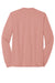 District Mens Perfect Tri Long Sleeve Crewneck T-Shirt Blush Pink Frost Flat Back